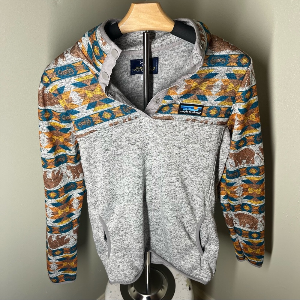 SIMPLY SOUTHERN Quarter Button Pullover
